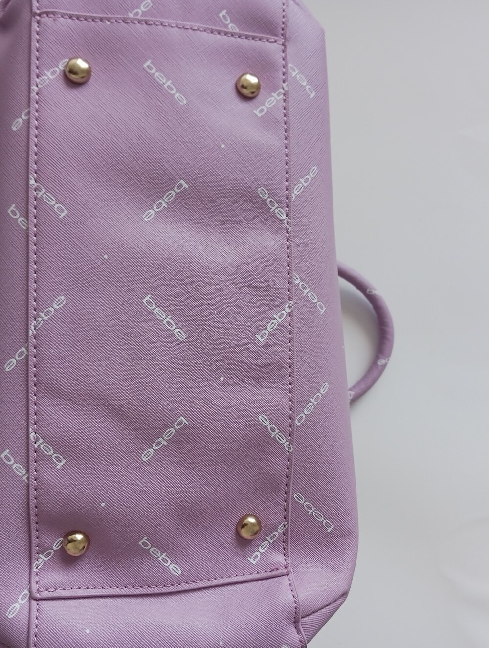 NWT bebe Jasmine Triple Entry Lilac Women's Large Satchel - Picture 11 of 11